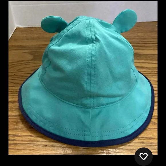 Columbia Youth Toddler O/S Kitty Cat Animal Ears Sun Hat Green EUC - Picture 2 of 14
